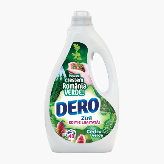 Detergent de rufe lichid 2în1 automat Cedru Verde 40 de spălări