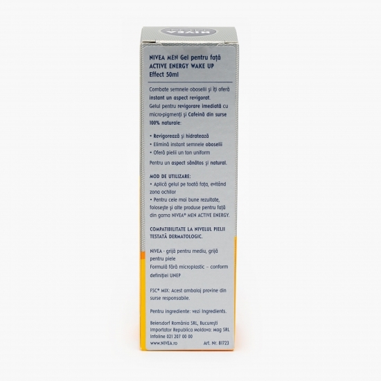 Gel-cremă față Men Morning Fix 50ml
