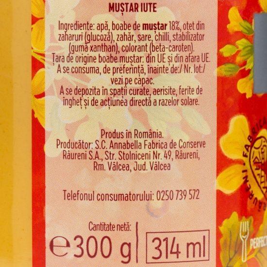 Muștar iute 300g