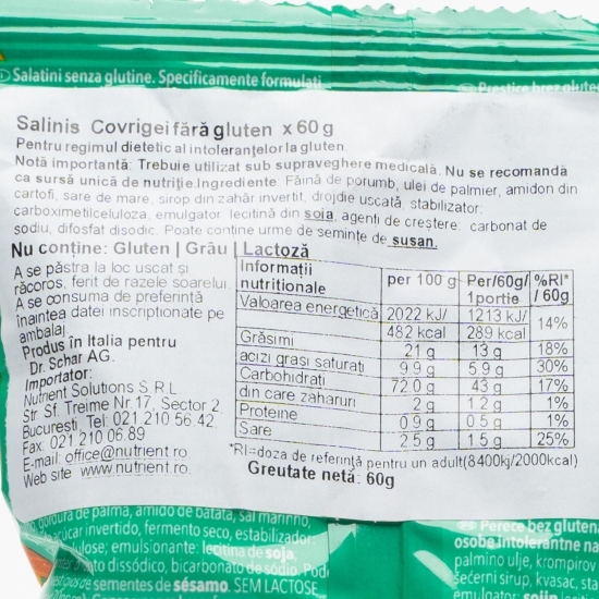 Covrigei fără gluten 60g 