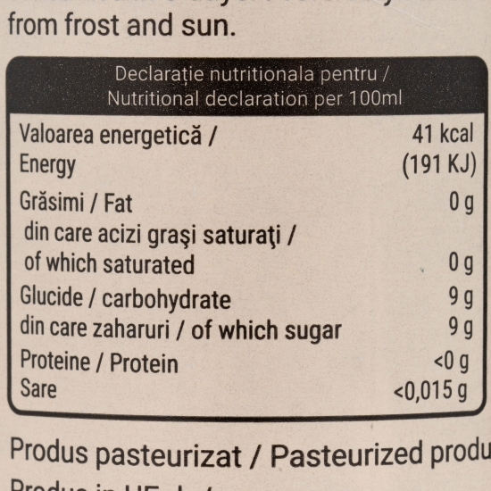 Suc natural de măr, coacăze și mentă 0.275l