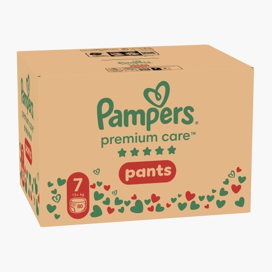 Scutece-chiloțel Premium Care Pants XXL, mărimea 7, 15+ kg, 80 buc