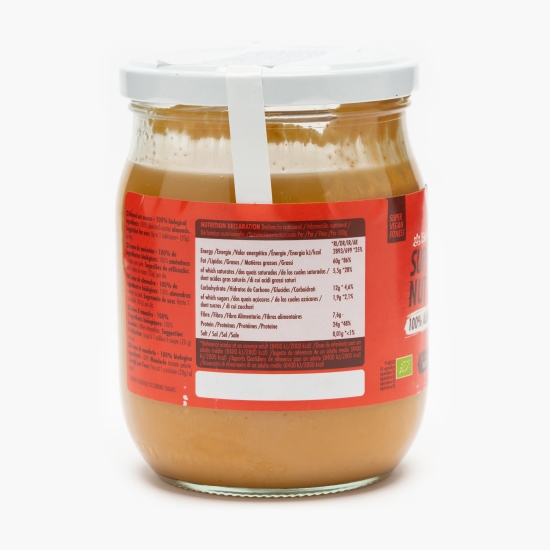 Cremă tartinabilă eco din migdale Smooth Super Vegan, fără zahăr adăugat 500g