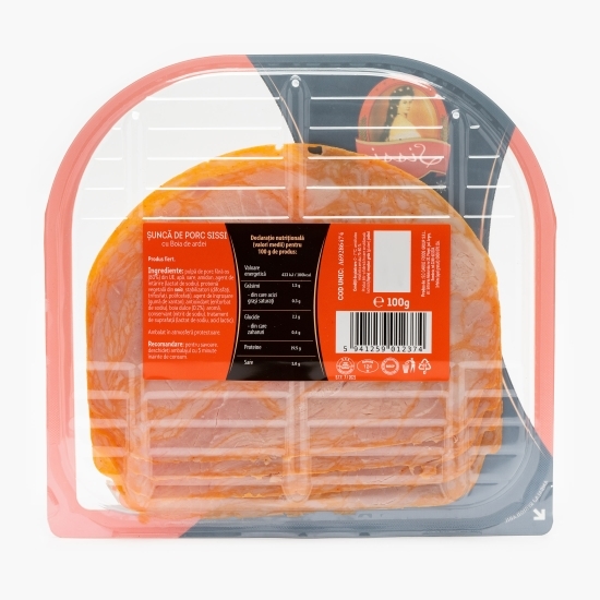 Șuncă de porc cu boia de ardei 100g