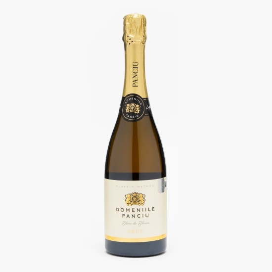 Vin spumant alb brut Blanc de Blancs D.O.C., 12.5%, 750ml