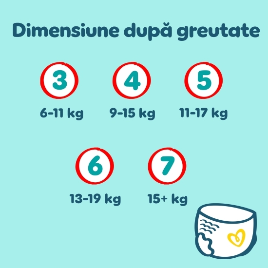 Scutece chiloțel Premium Care Pants Mega Box mărimea 6, 15+ kg, 42 buc