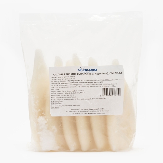 Calamar tub U10 curățat, 1kg