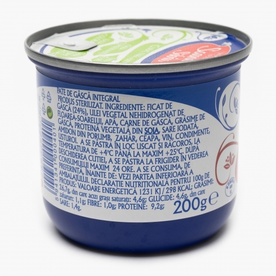 Pate de gâscă integral 200g