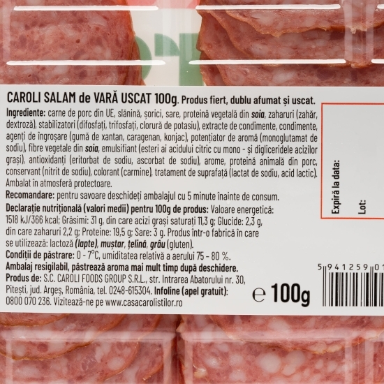 Salam de vară uscat 100g