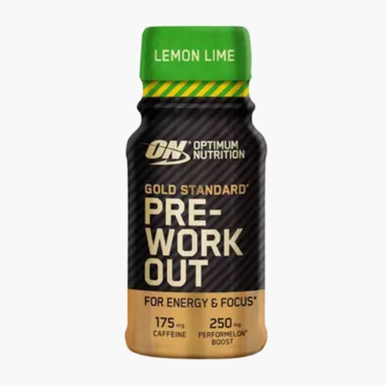 Pre Workout Shot Gold Standard, aromă lămâie și lămâie verde, 60ml