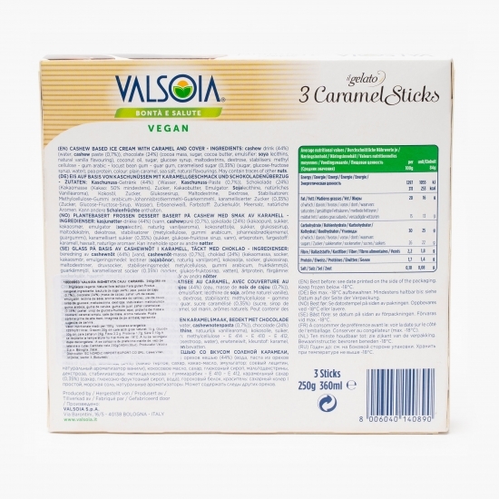 Înghețată pe băț cu caramel 250g
