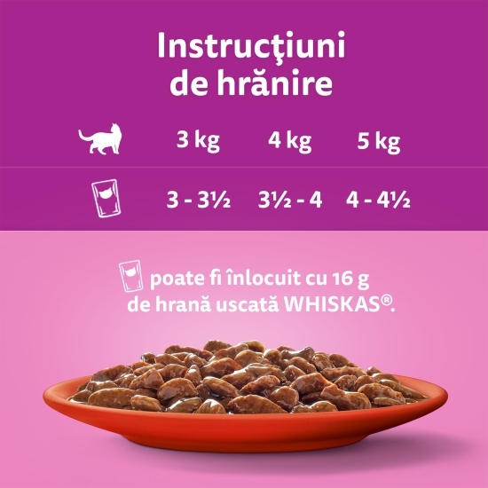 Hrană umedă pentru pisici adulte, 12x85g, Mese Clasice în sos cu vită, miel, pui, pasăre 