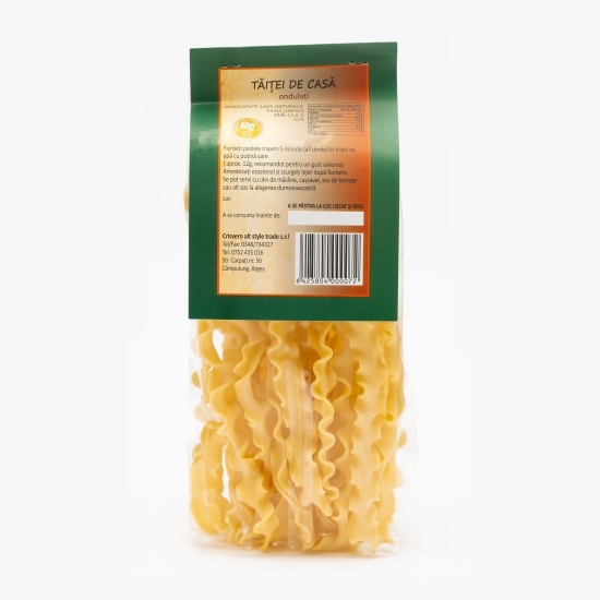 Paste de casă cu ou, tăiței ondulați 250g