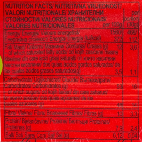 Baton eco de fructe și nuci, cu goji 30g