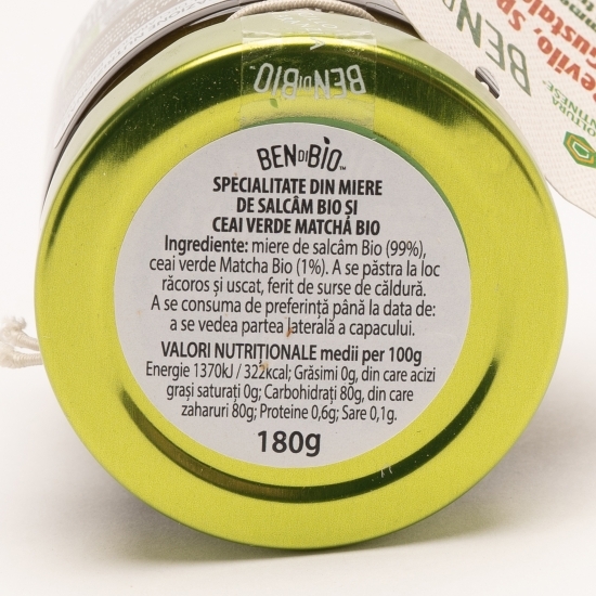 Specialitate din miere eco și ceai verde matcha 180g