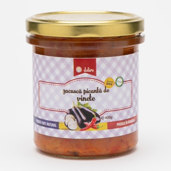Zacuscă picantă de vinete 400g