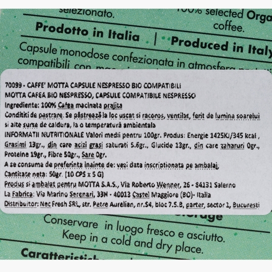 Cafea capsule Espresso eco 10 băuturi