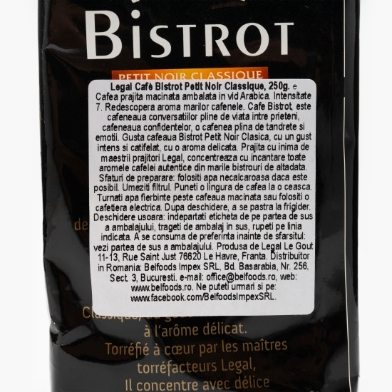 Cafea măcinată 100% Arabica Bistrot Classique 250g