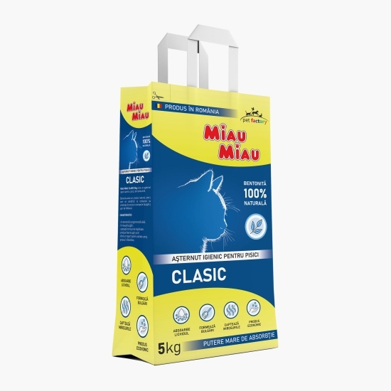 Așternut igienic pentru pisici Clasic, 5kg