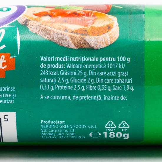 Pastă vegetală cu ardei copți 180g