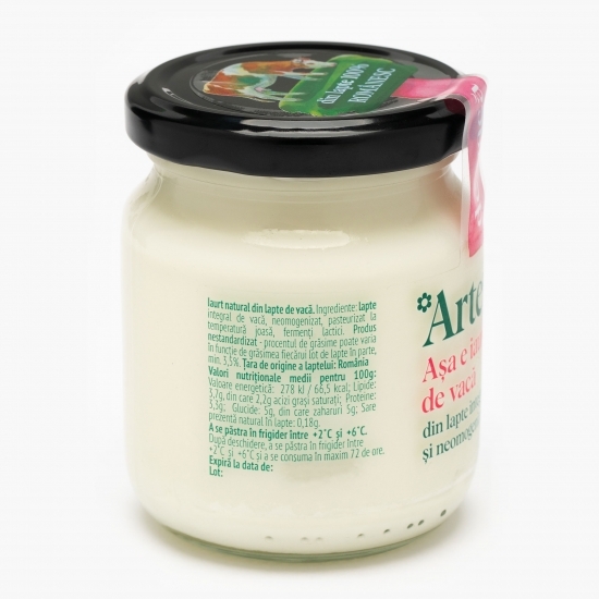Iaurt natural din lapte de vacă 200g