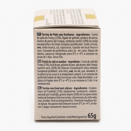 Terină de rață cu măsline 65g 