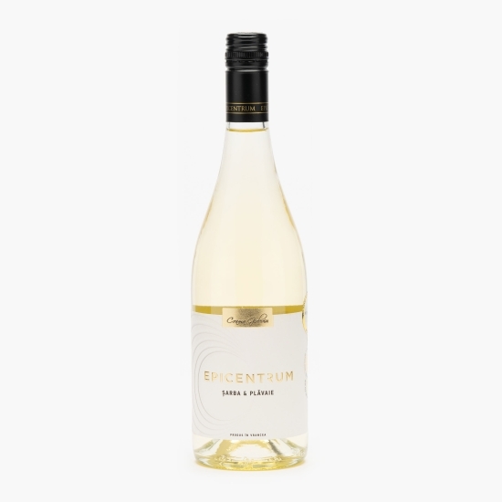 Vin alb sec Epicentrum Șarba & Plăvaie D.O.C., 12%, 0.75l
