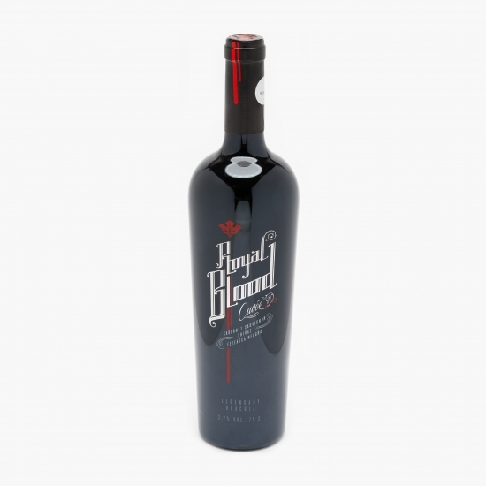 Vin roșu sec Royal Blood Cabernet Sauvignon & Shiraz & Fetească Neagră, 13.7%, 0.75l