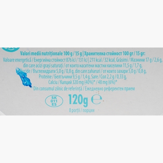 Brânză topită cu smântână 120g