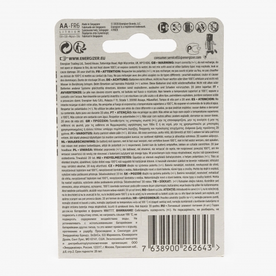 Baterie Ultimate Litiu AA/R06, 4 buc