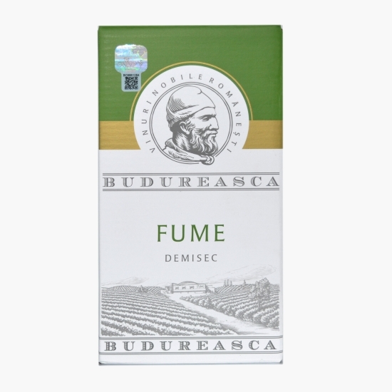 Vin alb demisec fumé, 12.5%, bag in box 2l