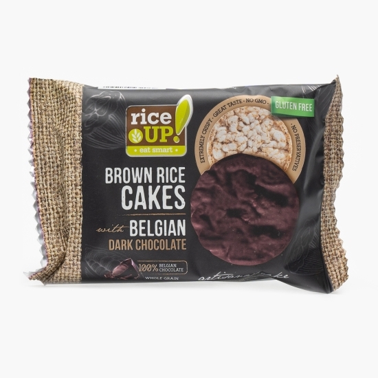 Rondele de orez cu ciocolată neagră fără gluten 30g
