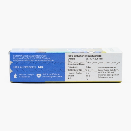 Sardine fără oase, în ulei de măsline eco, 120g