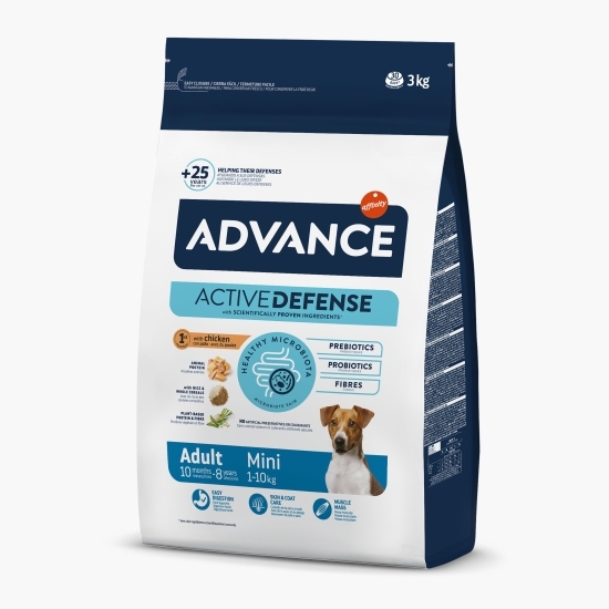 Hrană uscată pentru câini mini-adult, cu pui, 3kg