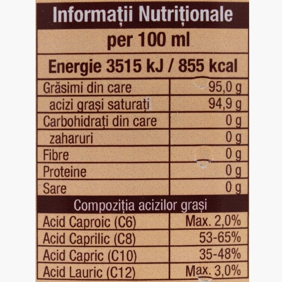 Ulei de cocos MCT eco 250ml