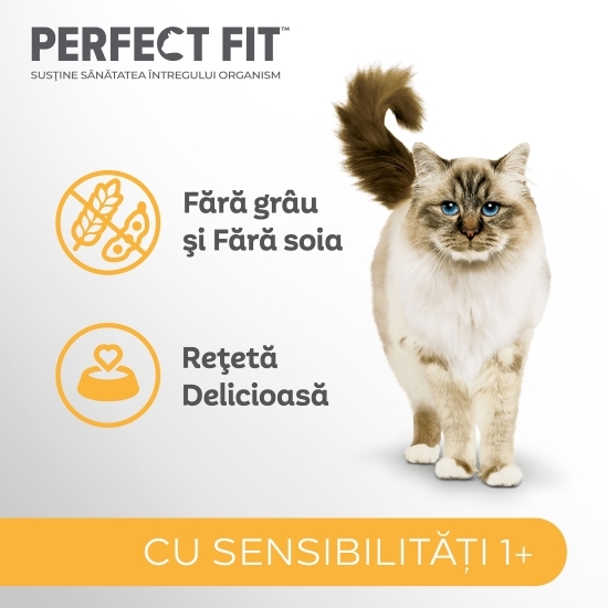 Hrană uscată pentru pisici sensibile adulte, 1.4kg, curcan