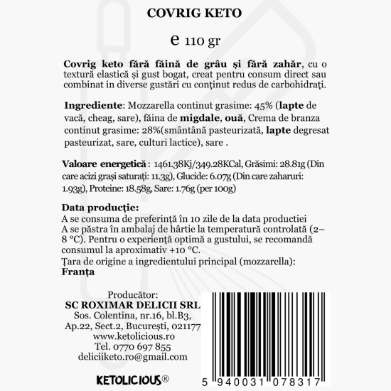 Covrig keto 110g