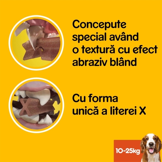 Batoane dentare pentru câini de talie medie, 77g, DentaStix 