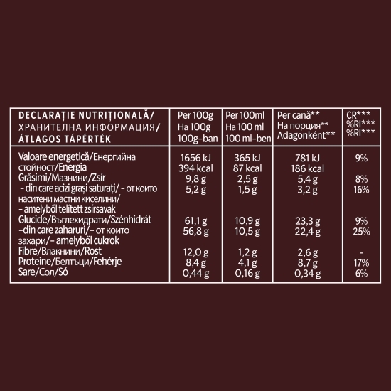 Ciocolată caldă pudră, cu caramel sărat, Signature Chocolate, 10 plicuri x 22g