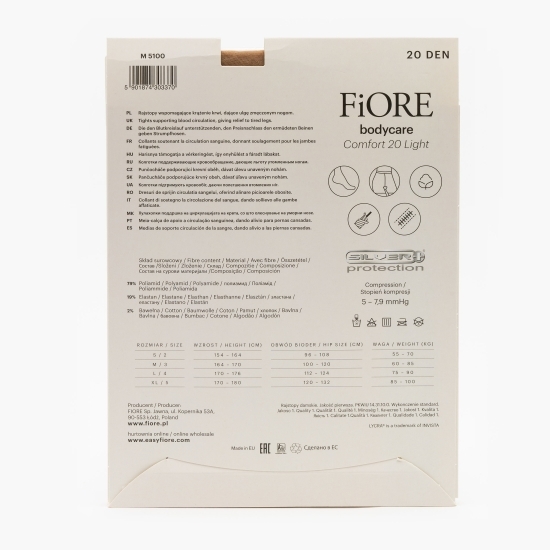 Ciorap modelator Comfort 20den Light Natural 2