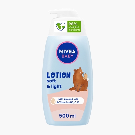 Loțiune pentru bebeluși Baby Soft & Light 0.5l