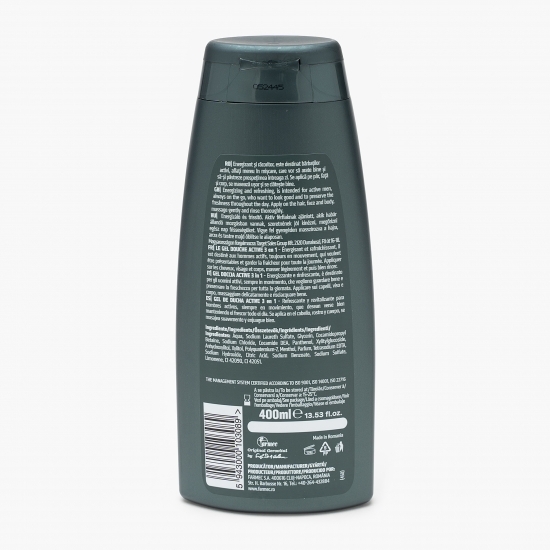 Gel de duș pentru bărbați 3-în-1 Active 400ml
