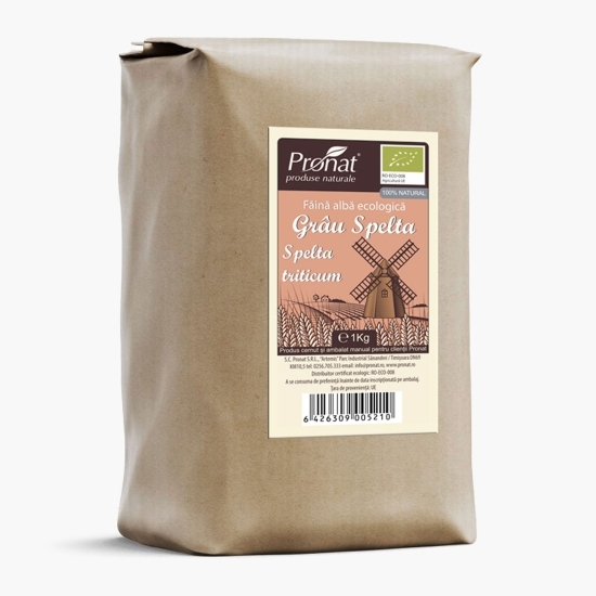 Făină eco albă din grâu spelta triticum, tip 700, 1kg