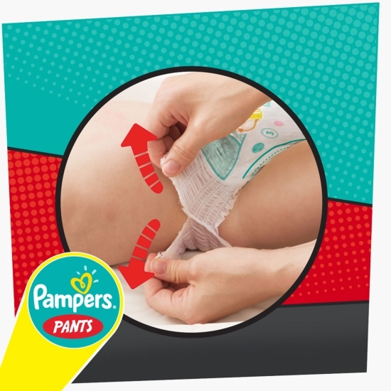 Scutece chiloțel Pants cu supereroii DC, mărimea 4, 9-15kg, 72 buc