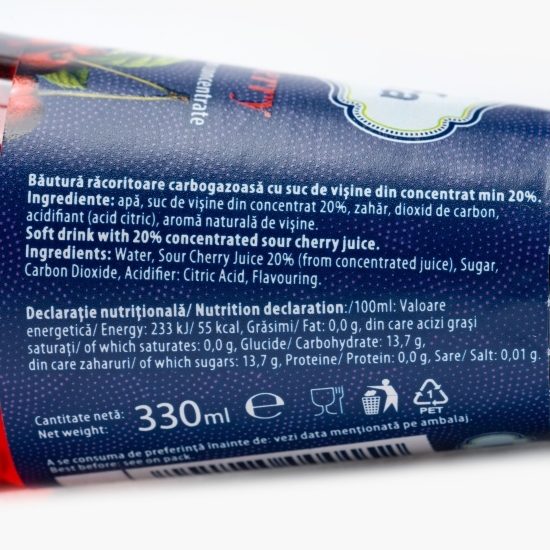 Băutură carbonatată cu suc de vișine 6x 0.33l