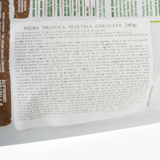 V-Protein cu aromă de ciocolată 240g