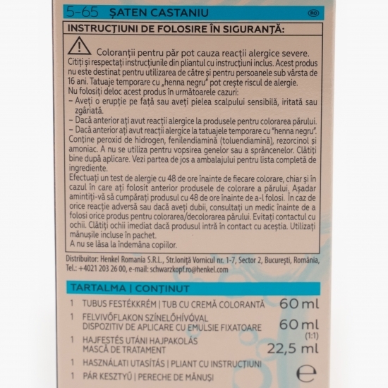 Vopsea de păr permanentă Color 5-65 șaten castaniu 142.5ml
