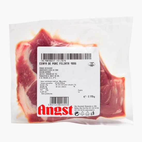 Ceafă de porc feliată 180g