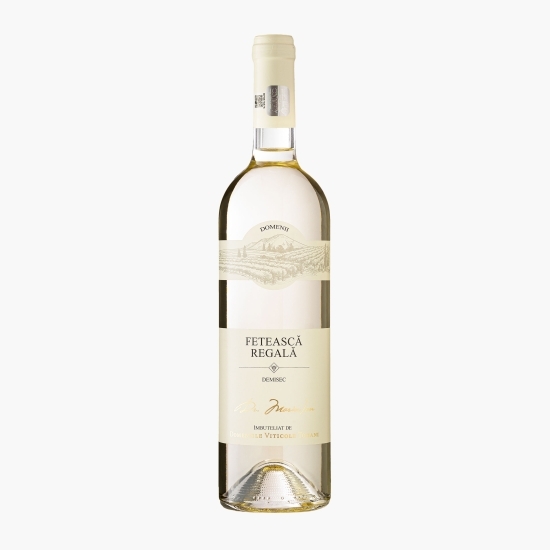 Vin alb demisec Fetească Regală, 12%, 0.75l 