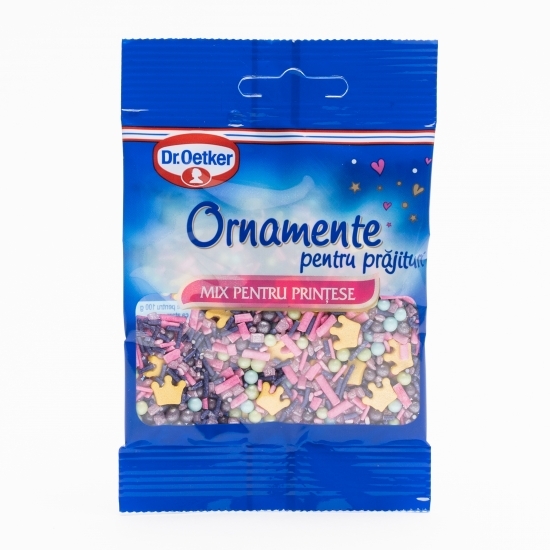 Ornamente pentru prăjituri Mix pentru prințese 30g